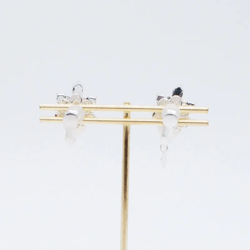 コットンパール×ビジューのイヤリング