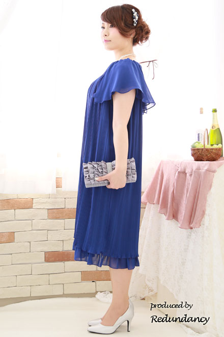 ネイビー&シルバーパールのコーム