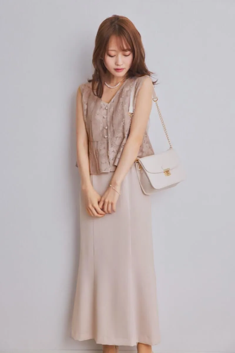 チェーン淡水パールネックレス