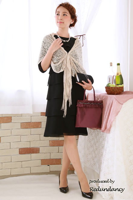 ゴールドのストール(ホック付)