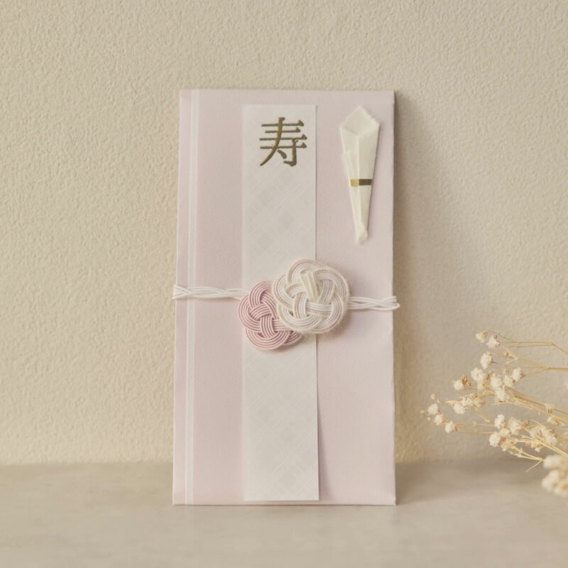 ラベンダーのモヘアの祝儀袋