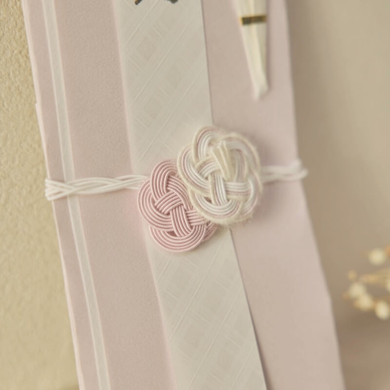 ラベンダーのモヘアの祝儀袋