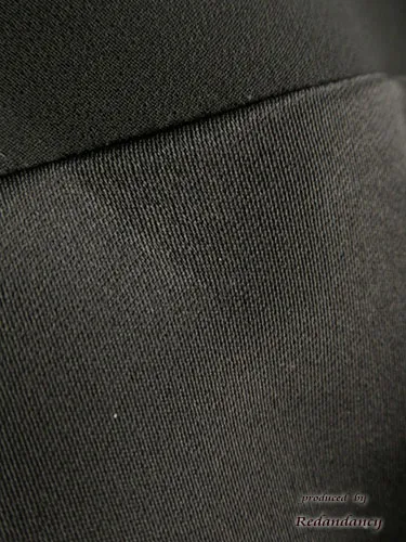 ブラックのサテン×シフォンフリルドレスコーディネートセット