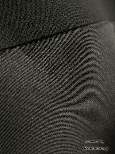 ブラックのサテン×シフォンフリルドレスコーディネートセット