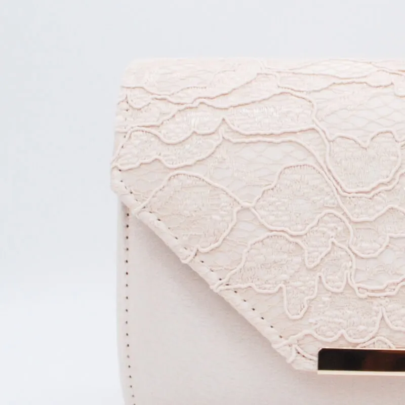 ネイビーのシャンタンレースドレスコーディネートセット