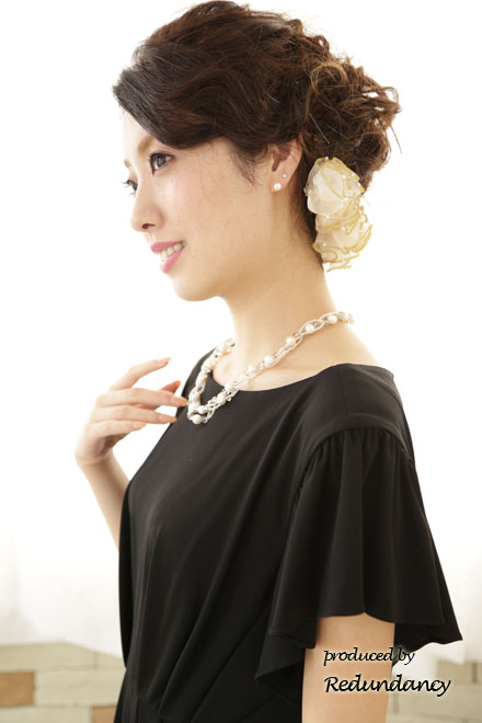 ブラックのハイウエストジャージー素材ワンピース