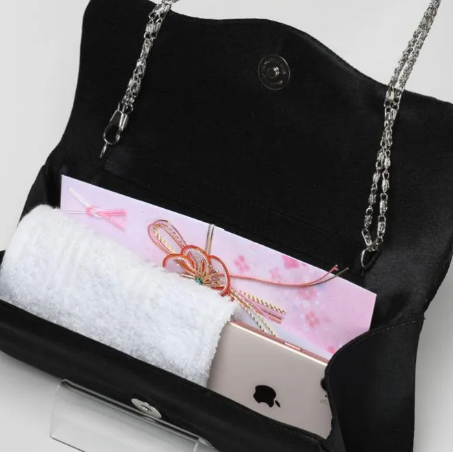 ネイビーのツイストリボンシフォンドレスコーディネートセット