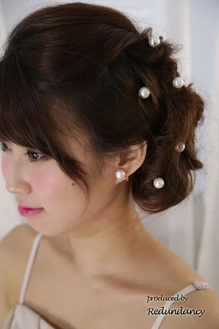 ホワイトパールのピン(10本セット)