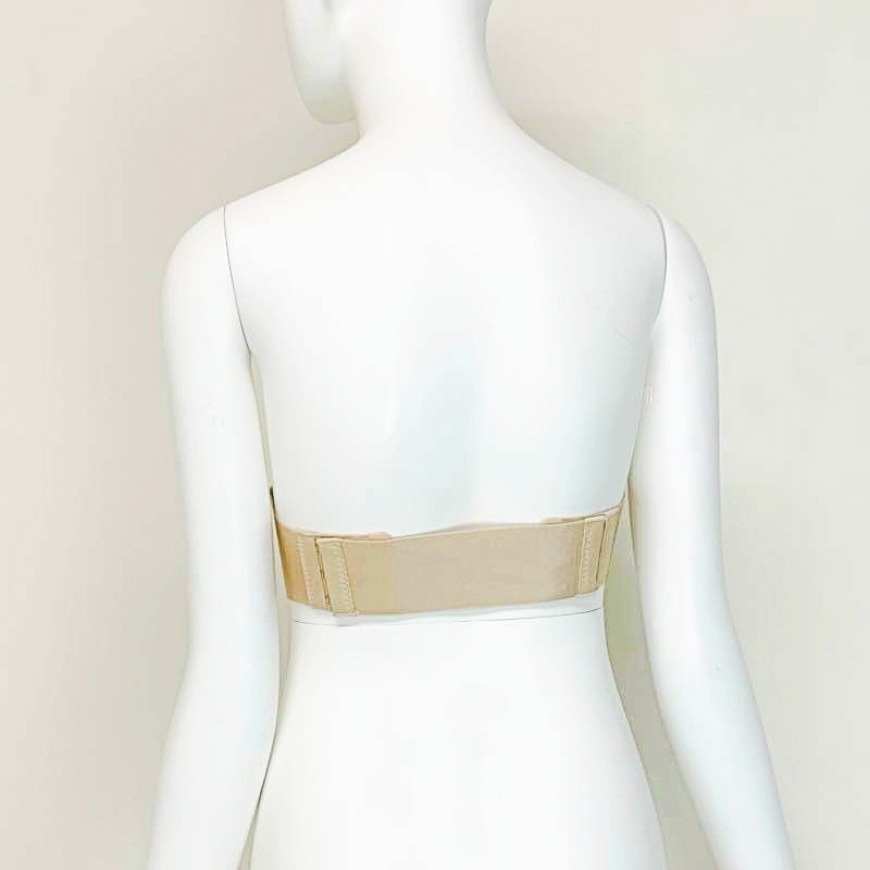 【M/ベージュ】ストラップレスノンワイヤーブラ/ナチュラルベージュ