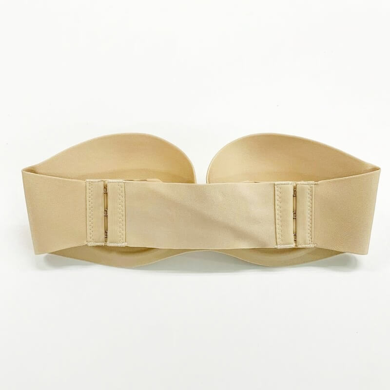 【L/ベージュ】ストラップレスノンワイヤーブラ/ナチュラルベージュ