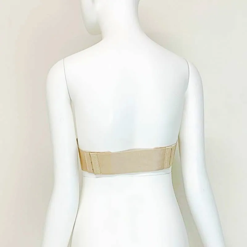 【L/ベージュ】ストラップレスノンワイヤーブラ/ナチュラルベージュ