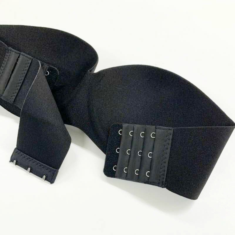 【S/ブラック】ストラップレスノンワイヤーブラ