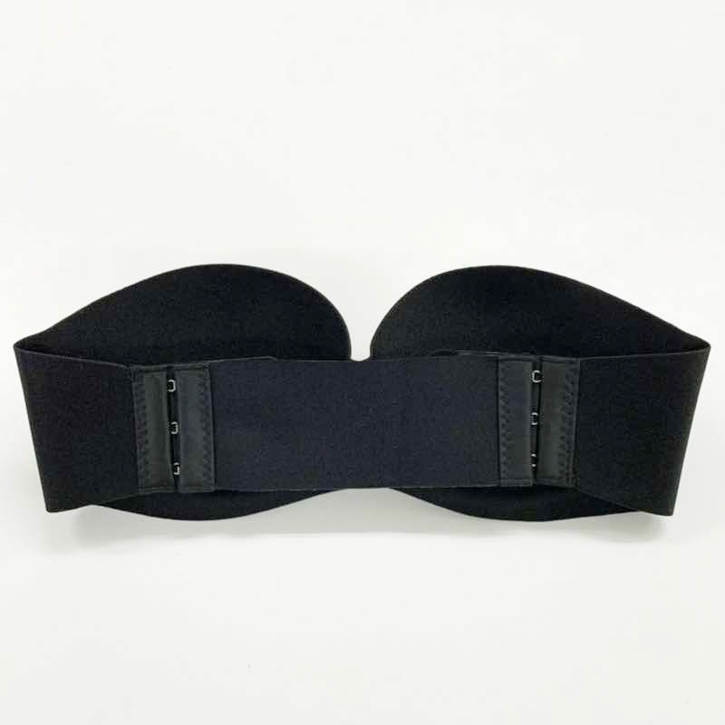 【M/ブラック】ストラップレスノンワイヤーブラ