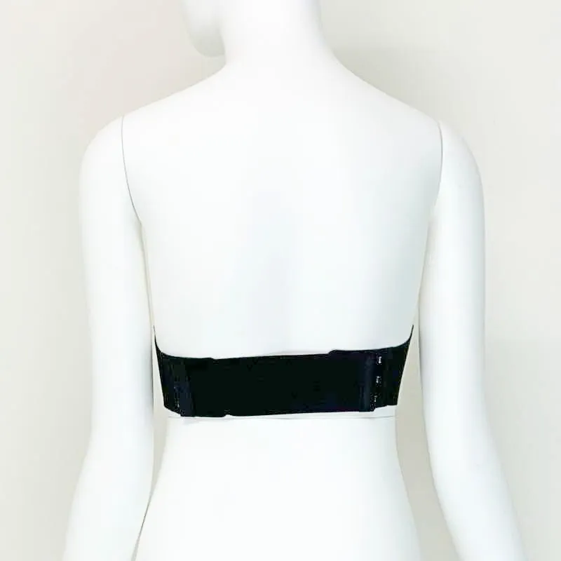 【M/ブラック】ストラップレスノンワイヤーブラ