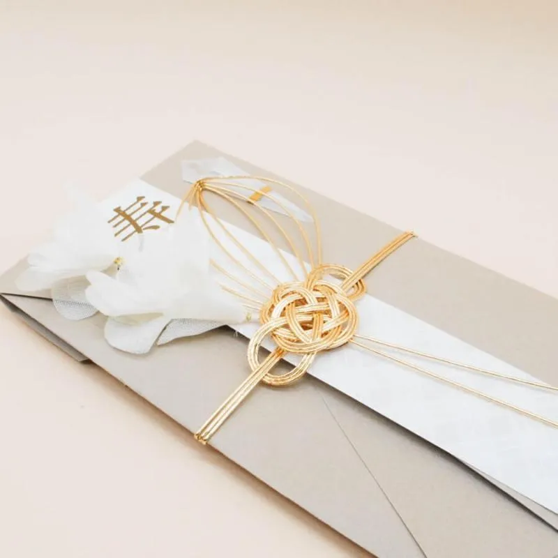 ブラウンのスイートピーご祝儀袋