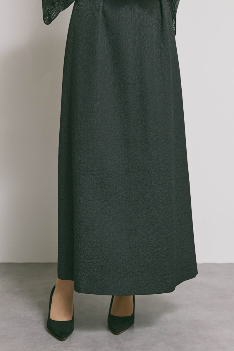 ブラックのブリエレースジャガードドレス [ 店頭販売価格 42,900円 ]