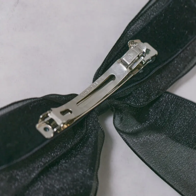 ベロアとオーガンジーのリボンバレッタ