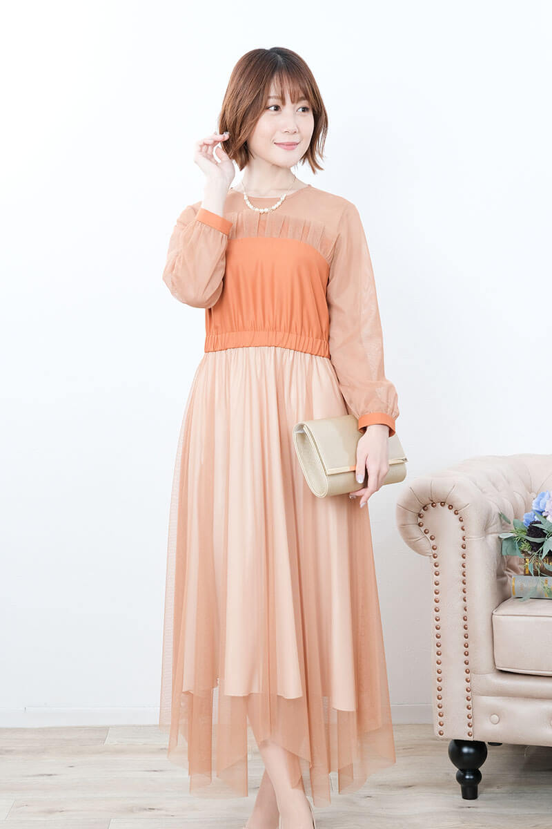 ゴールドチェーンのパール×ビジューボールネックレス