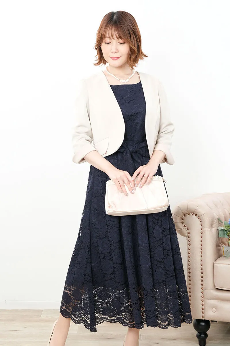 パール×ストーンのモチーフネックレス