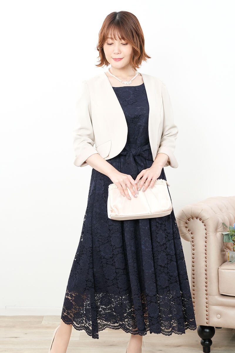 パール×ストーンのモチーフネックレス