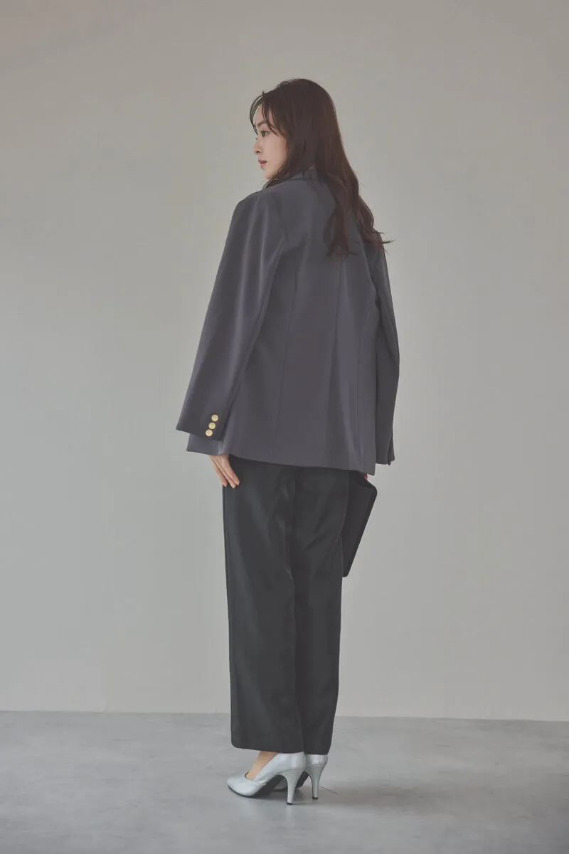 ブラックのパフスリーブボレロオールインワンドレス