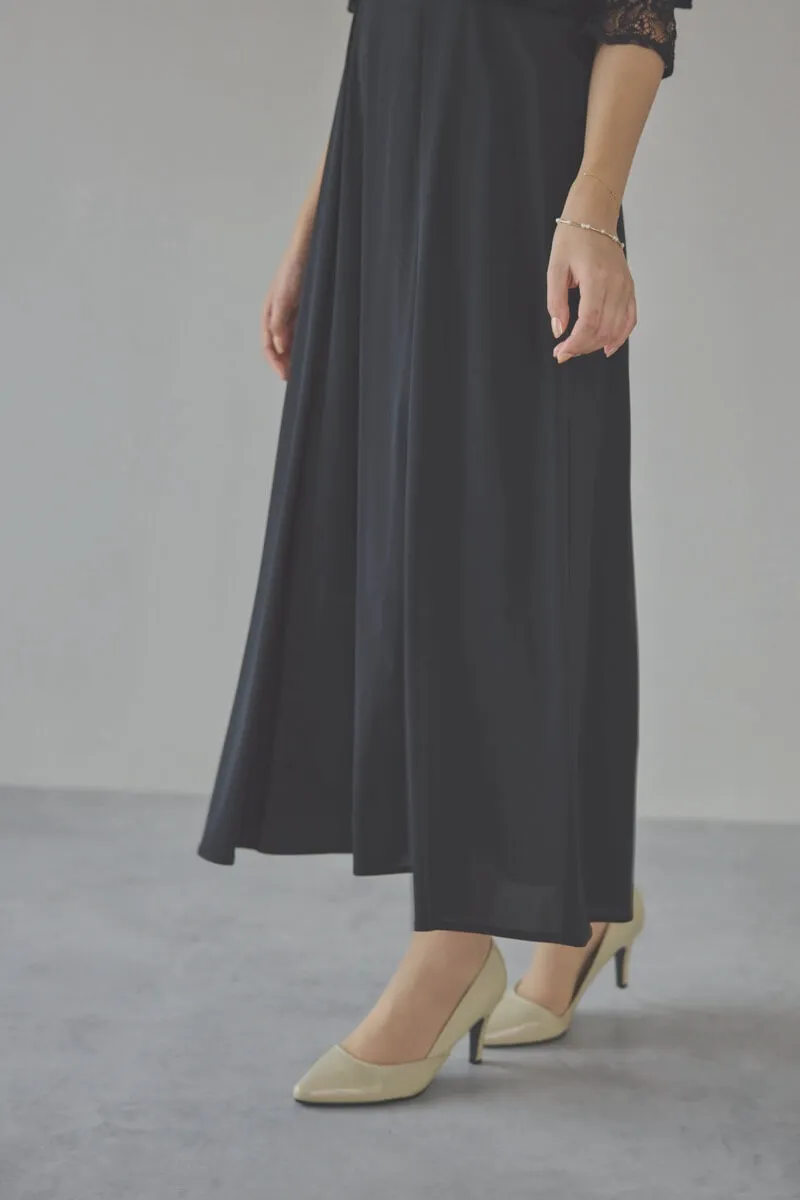 ブラックのレースボレロセットキャミソールドレス