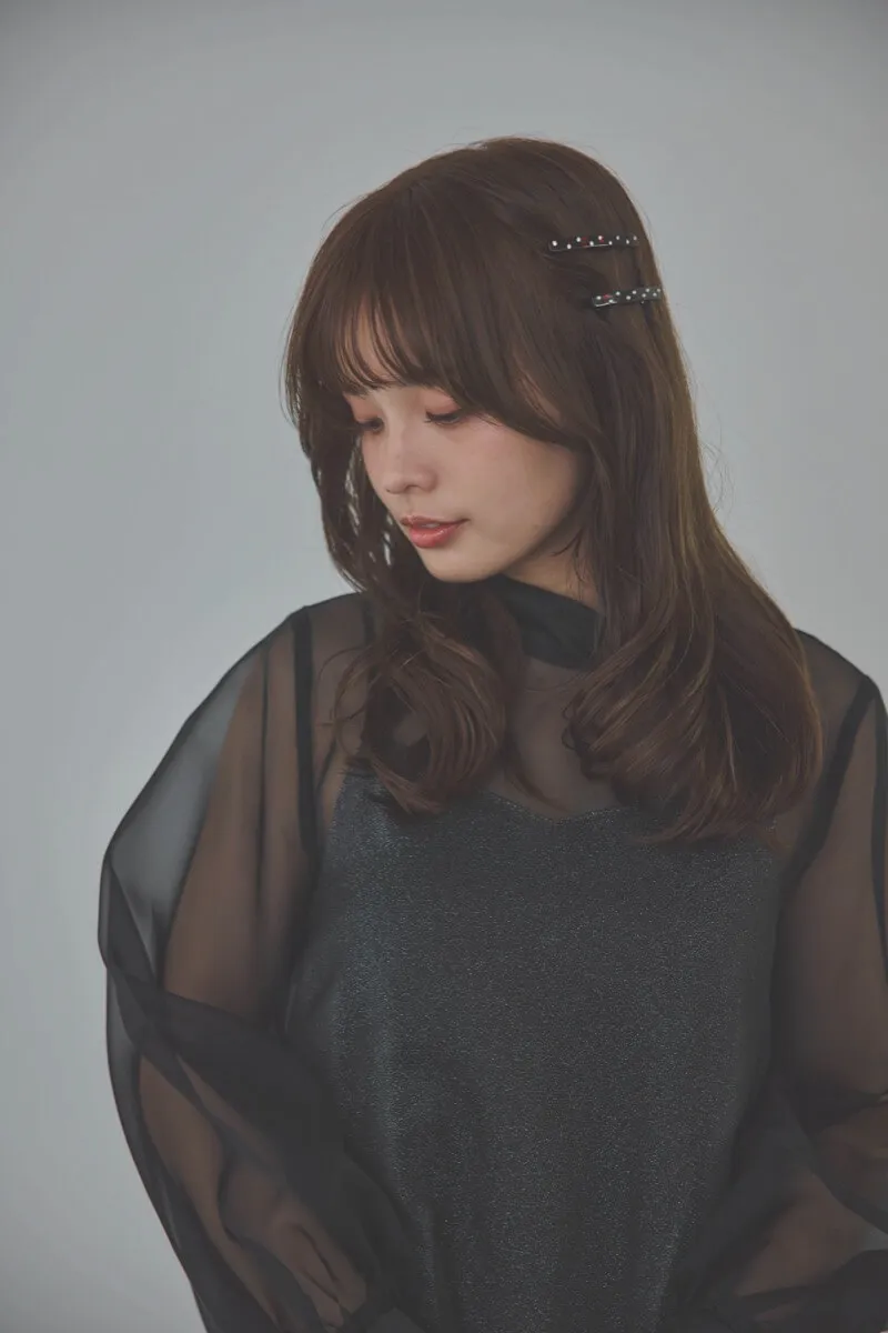 ブラックのマットカルゼオーガンドレス