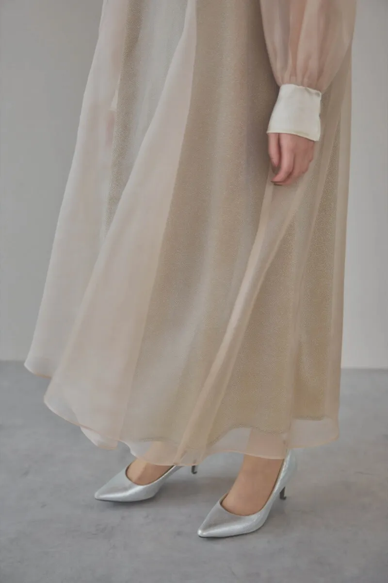 イエローのマットカルゼオーガンドレス