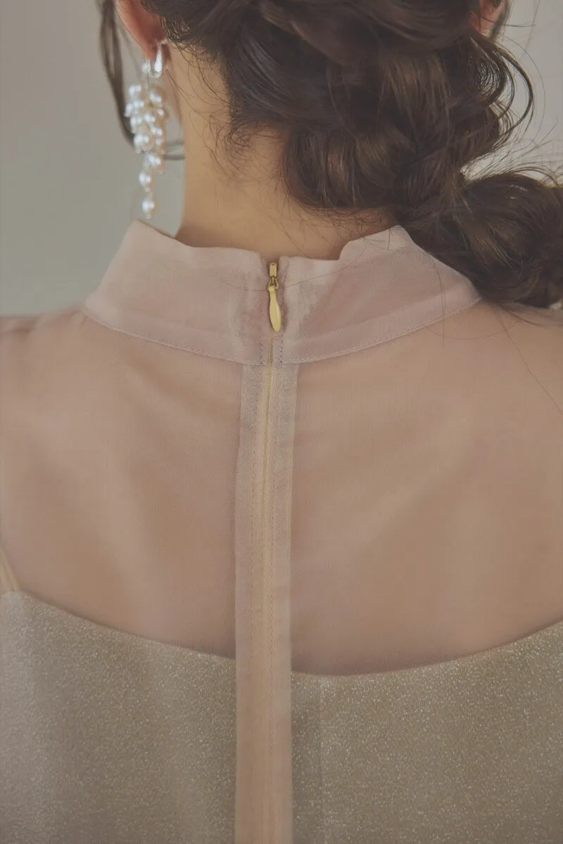 イエローのマットカルゼオーガンドレス