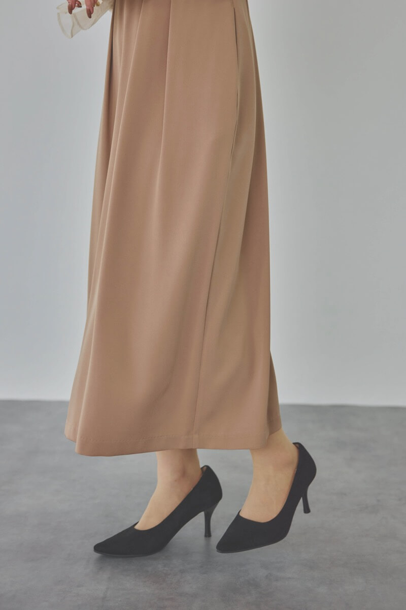 モカのビスチェデザインコクーンドレス