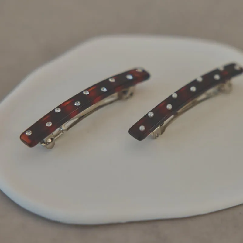 ブラウンのミニバレッタ(2本セット)