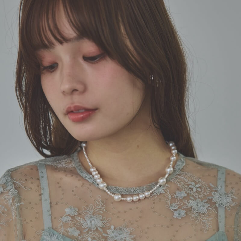 ランダムパールネックレス