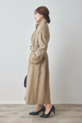 キャメルのウールコート