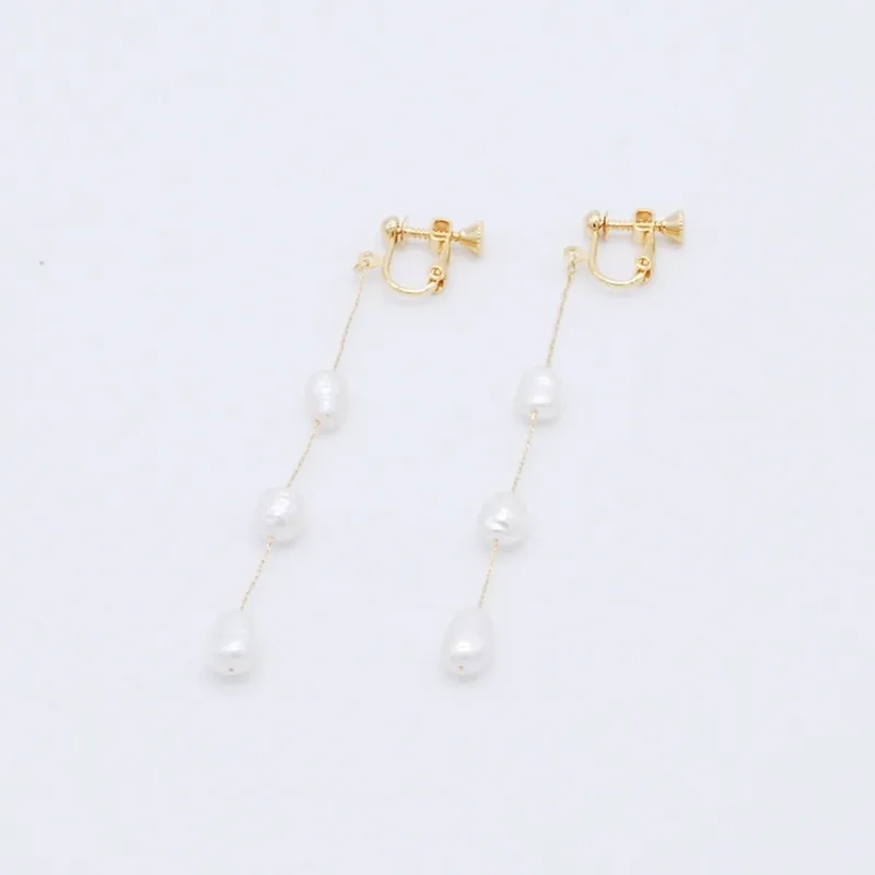 ドロップパールイヤリング