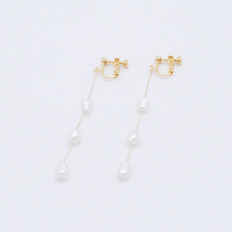 ドロップパールイヤリング
