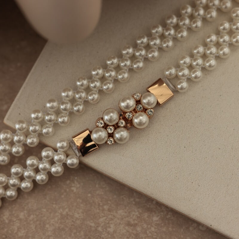 ポイントビジュのパールゴムベルト