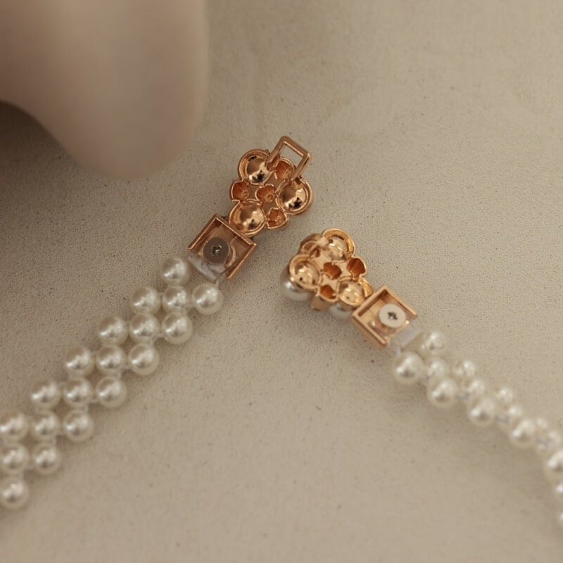 ポイントビジュのパールゴムベルト