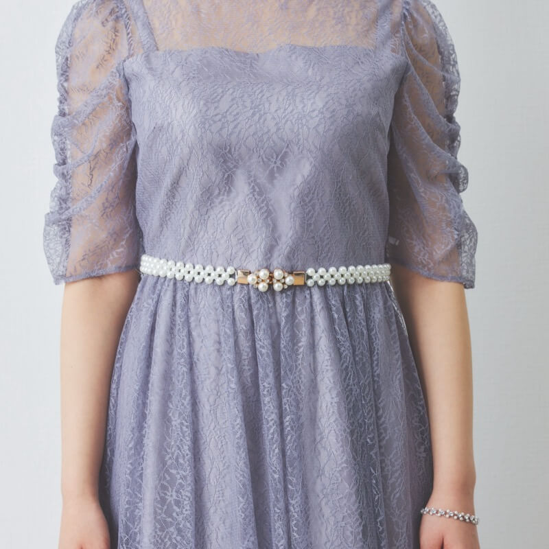 ポイントビジュのパールゴムベルト