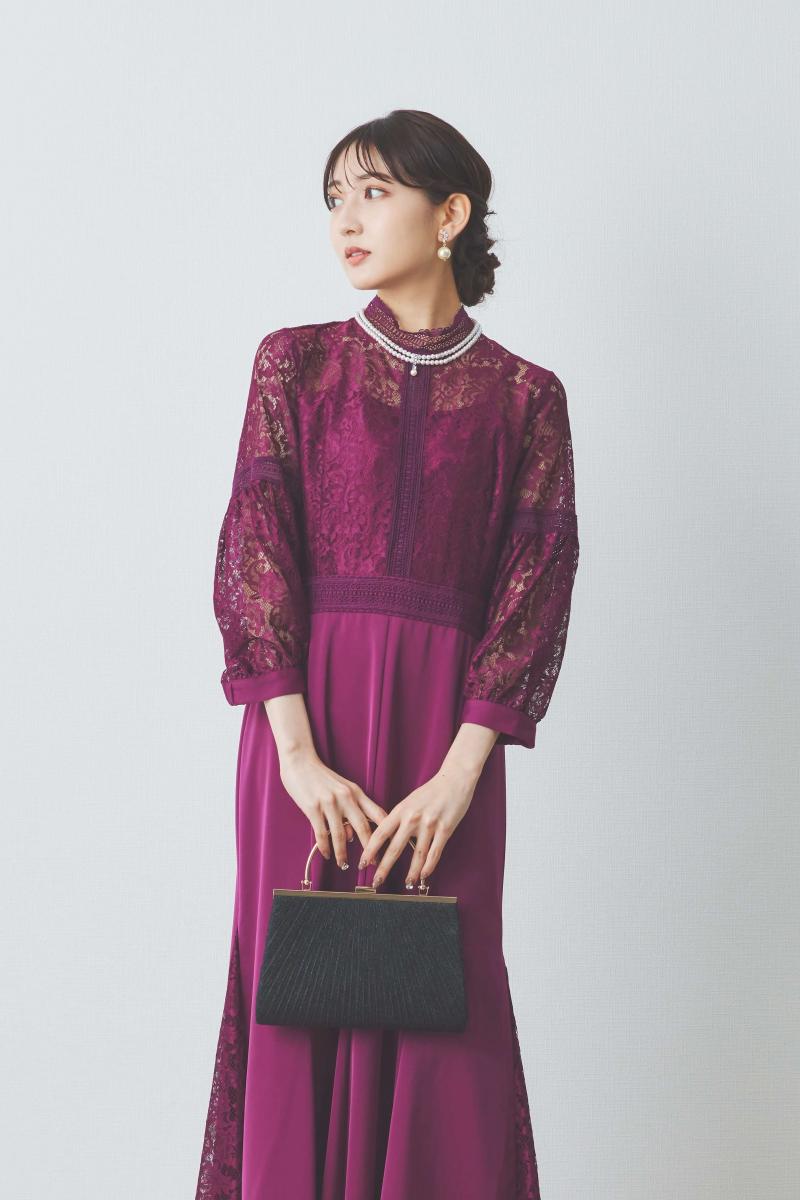 ビジューポイントのスイングパール2連ネックレス