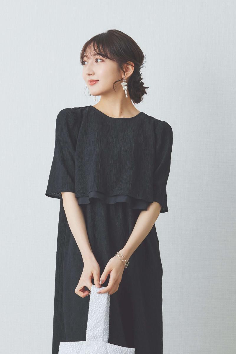 シルバーチェーンのブーケイヤリング