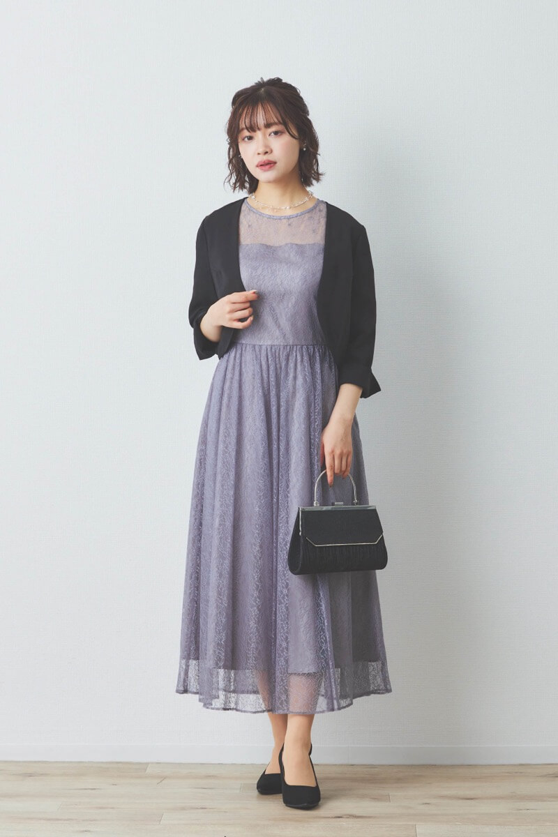 ワイヤーパールとシルバービジュネックレス