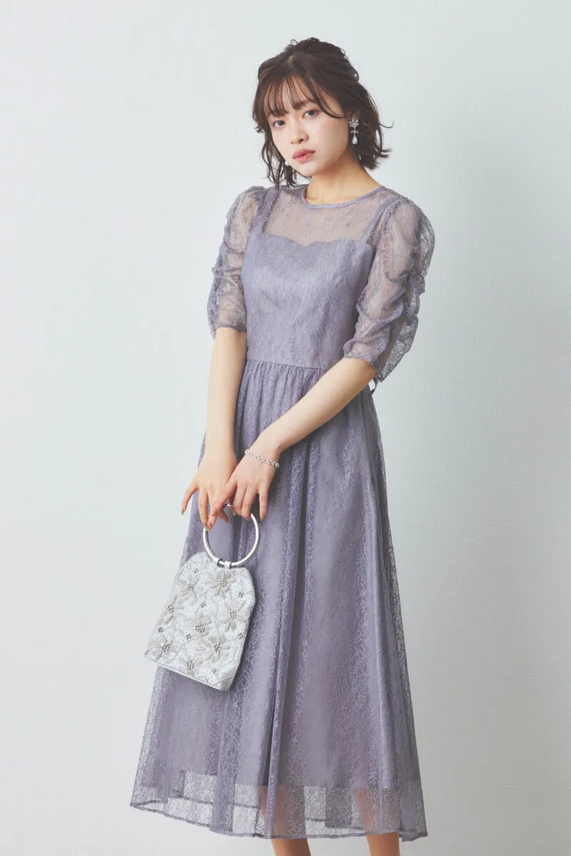 シルバービジューのしずくパールイヤリング