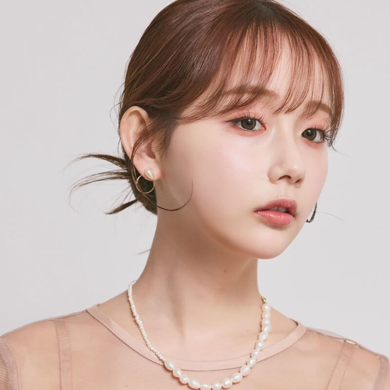 ラウンドパールイヤーカフ