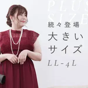 大きいサイズのドレスバナー