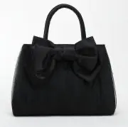 黒のリボンチュールバッグ