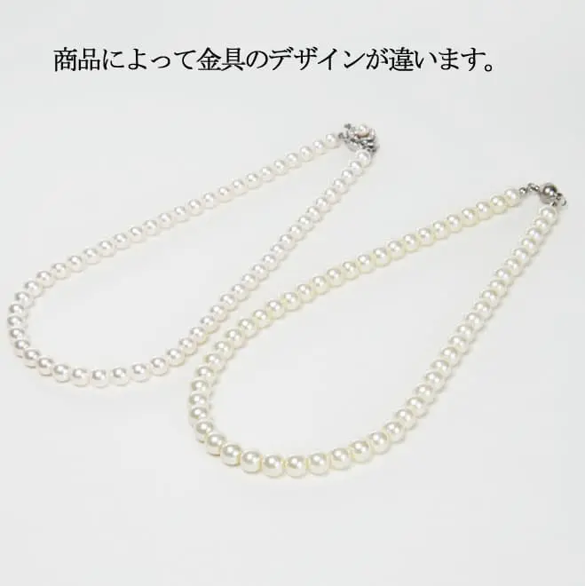 白パールのスタンダードネックレス