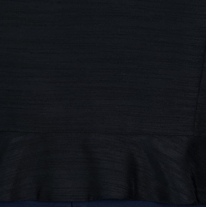 黒の裾フリル七分袖ボレロ(L)